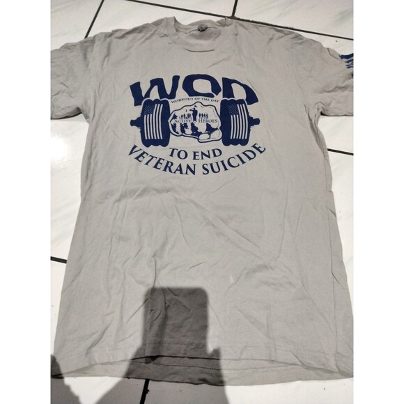 M & M Other - Workout Of The Day Active Heroes To End Veteran Suicide T-shirt Size Medium
